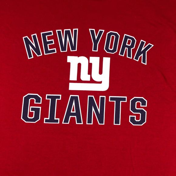New York Giants Shirt Mens 2XLarge Red Football NFL Short Sleeve Crew Neck Tee - Picture 2 of 6